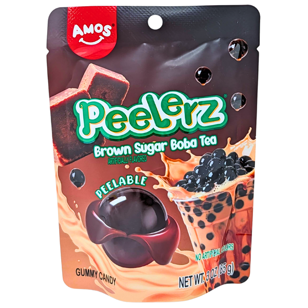 Amos Peelerz Brown Sugar Bubble Tea 3oz - 12 Pack