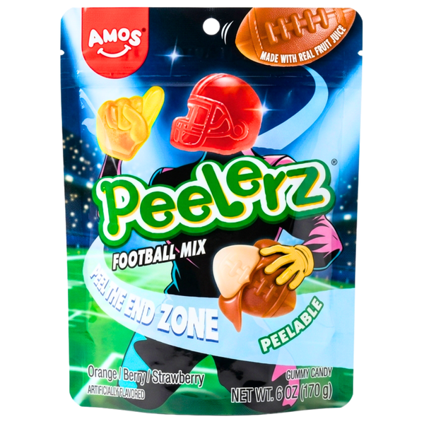 Amos Peelerz Football Mix 6oz - 12 Pack
