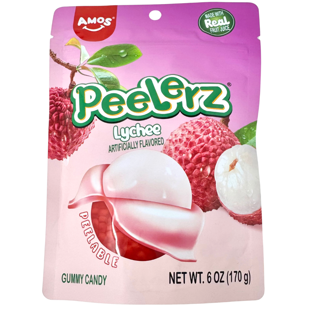 Amos Peelerz Gummy Lychee - 6oz