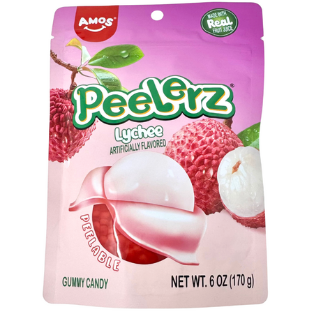 Amos Peelerz Gummy Lychee - 6oz