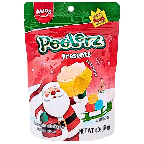 Amos Peelerz Holiday Gummy Presents 6oz - 12 Pack