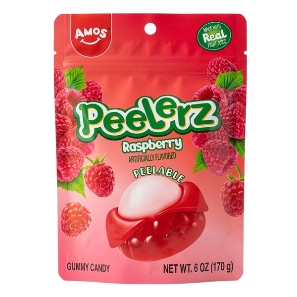 Amos Peelerz Raspberry 6oz - 12 Pack