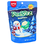 Amos Peelerz Snowflakes Holiday Gummy 6oz - 12 Pack