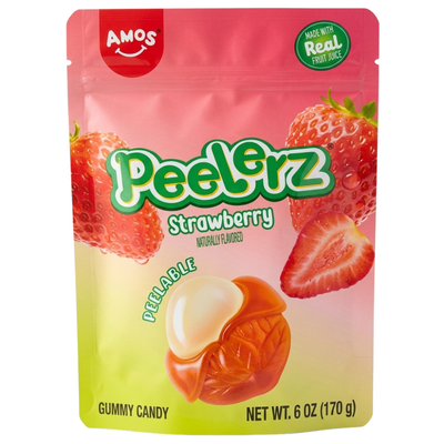 Amos Peelerz Strawberry 6oz - 12 Pack