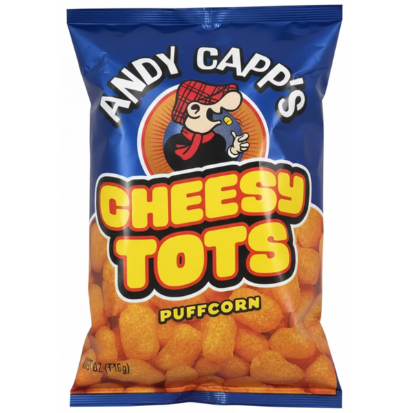Andy Capp's Cheesy Tots Puffcorn 1.5oz - 12 Pack