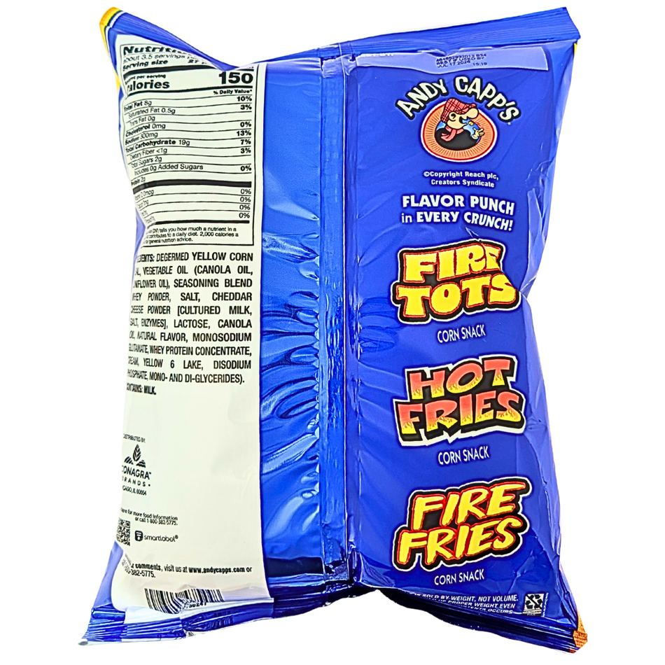 Andy Capp's Cheesy Tots Puffcorn 3.75oz - 8 Pack