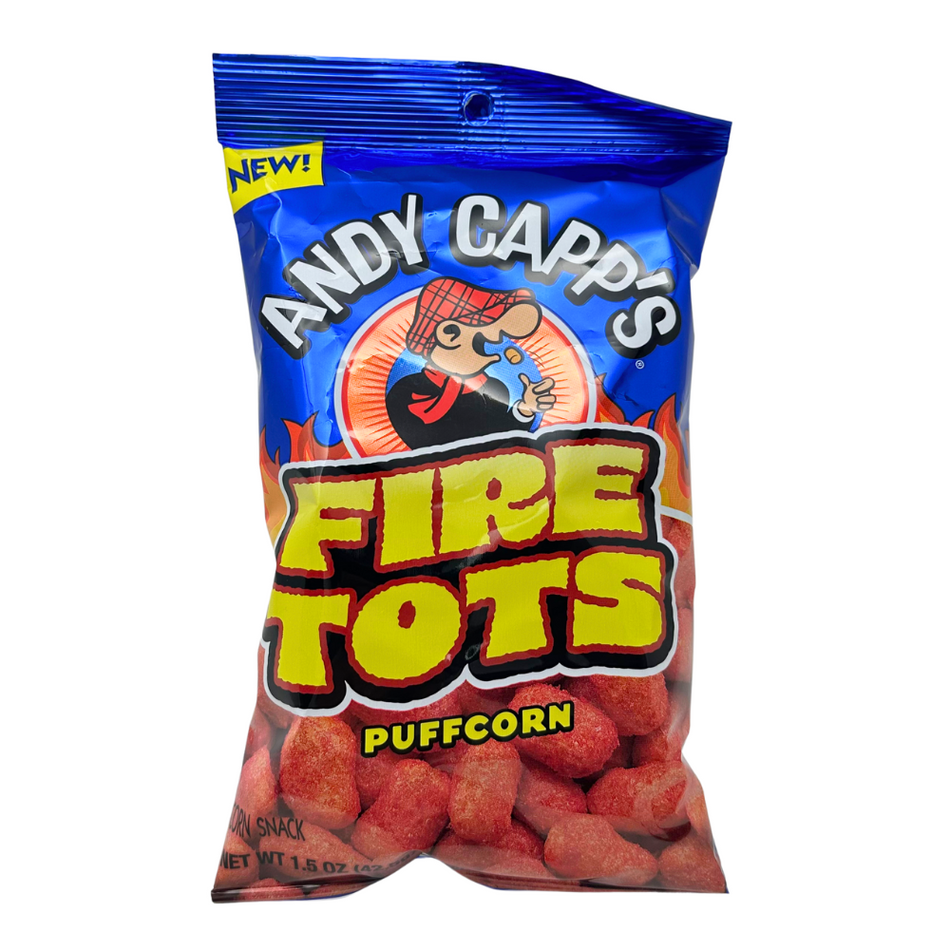 Andy Capps Fire Tots Puffcorn - 1.5oz - 12 Pack