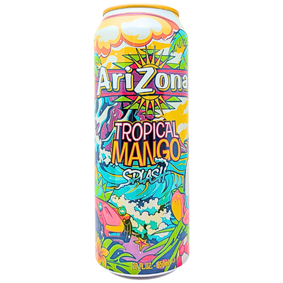 Arizona Tropical Mango Splash 22oz - 24 Pack