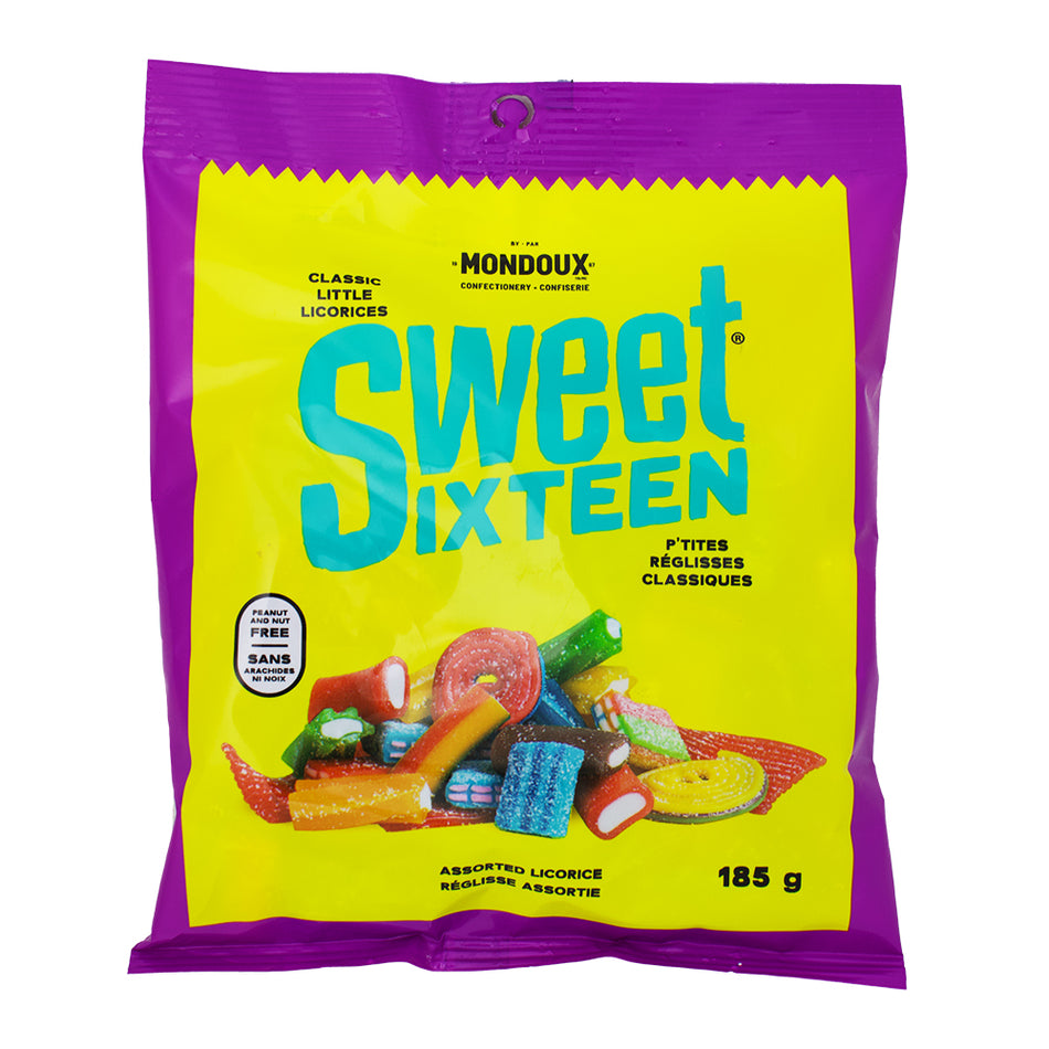 Sweet Sixteen Assorted Licorice 185g - 10 Pack - Licorice Candy - Wholesale Candy - Mondoux Candy - Canadian Candy - Candy Store