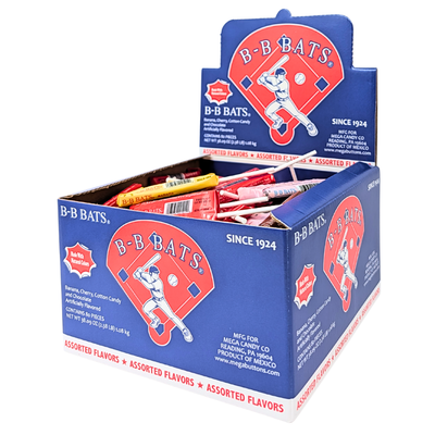 B B Bats Taffy Lollipops 80ct - 1 Case