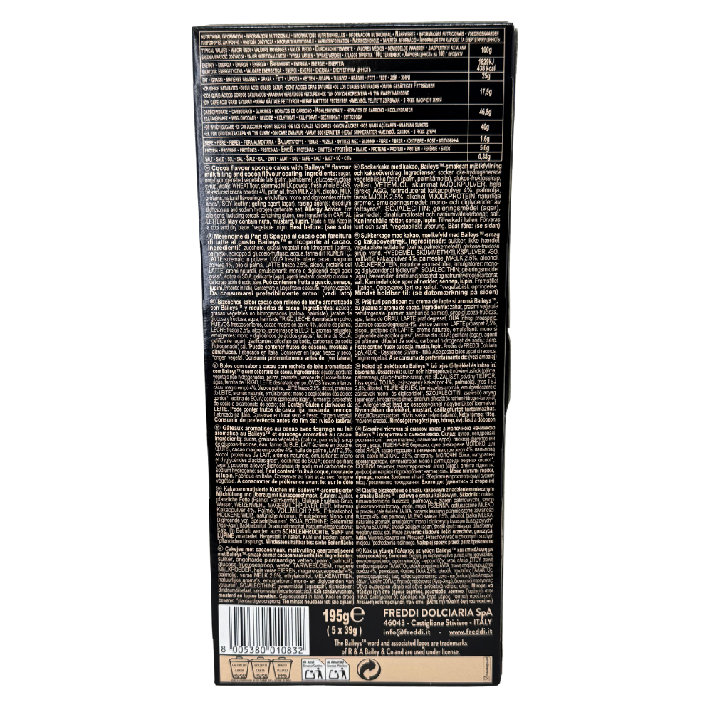 Baileys Irish Cream Mini Cakes 195g - 12 Pack