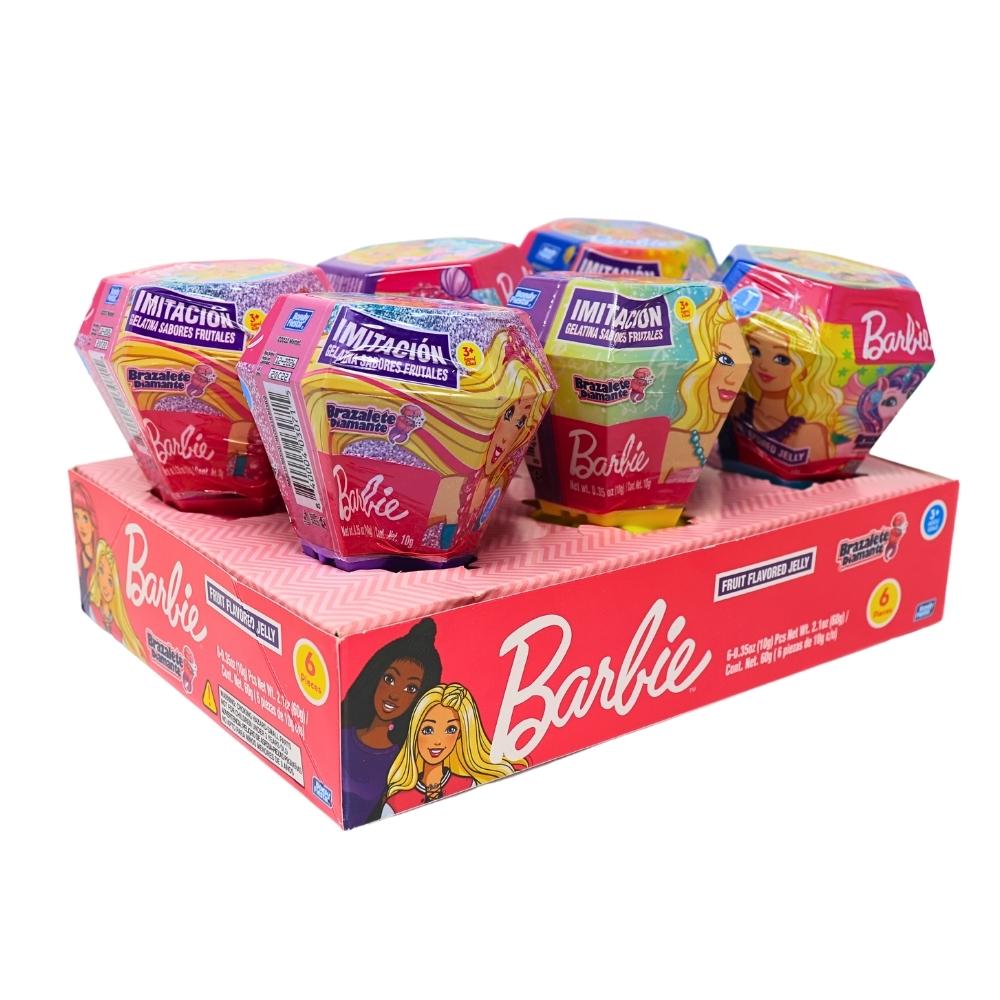 Barbie Diamante Bracelet with Jelly Candy 60g - 6 Pack