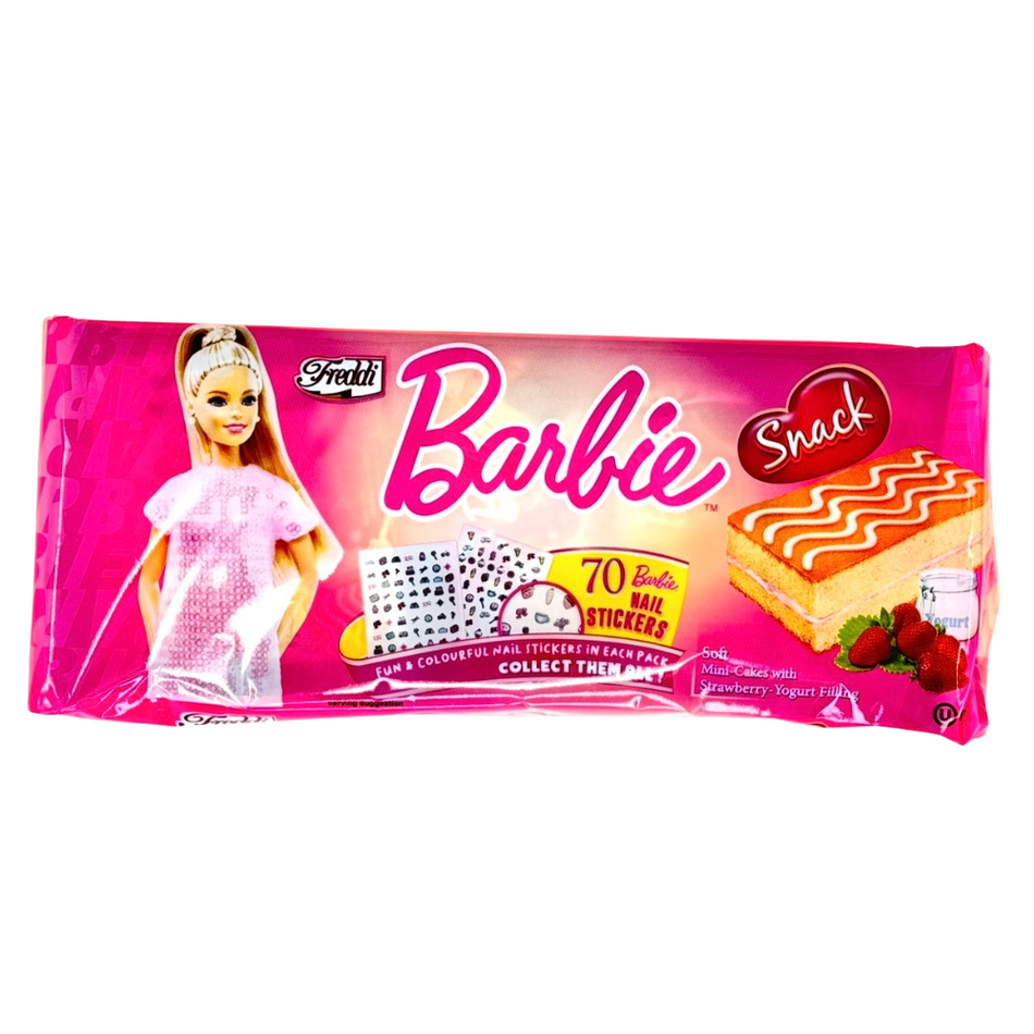 Barbie Strawberry & Yogurt Mini Cakes 250g - 12 Pack