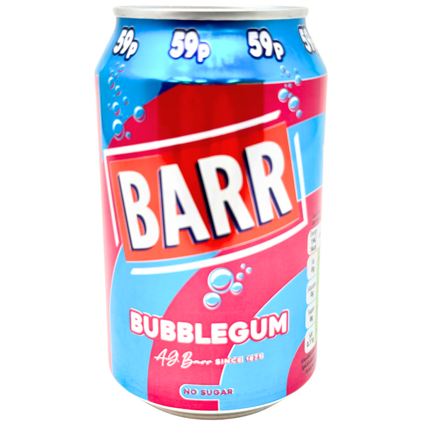 Barr Bubblegum Soda 330mL (UK) - 24 Pack