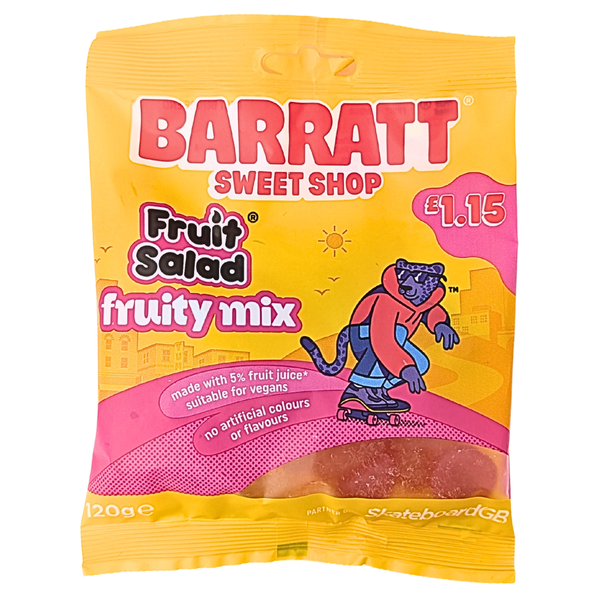 Barratt Fruit Salad Fruity Mix 120g (UK) - 12 Pack