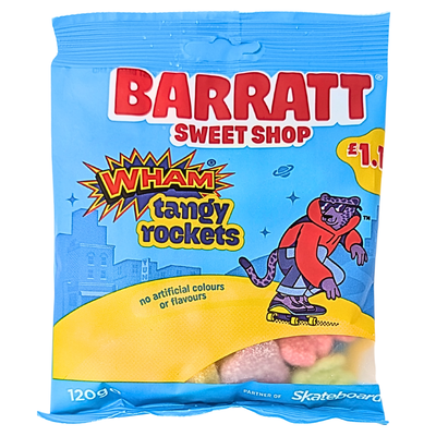 Barratt WHAM Tangy Rockets 120g (UK) - 12 Pack