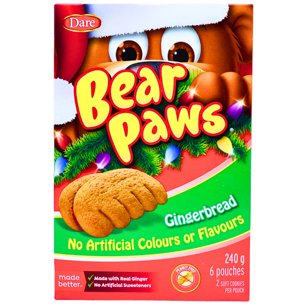 Bear Paws Gingerbread Cookies 240g - 12 Pack