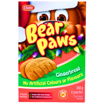 Bear Paws Gingerbread Cookies 240g - 12 Pack