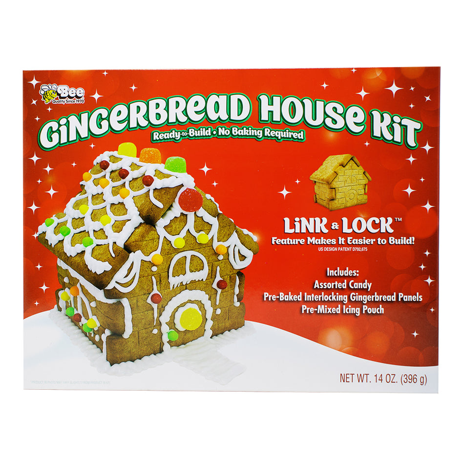 Bee Gingerbread House Kit - 14oz - 6 Pack