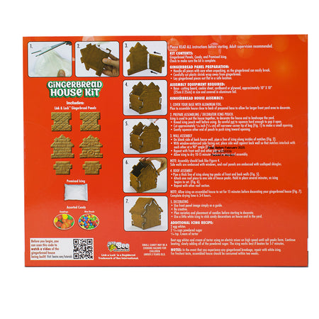 Bee Gingerbread House Kit - 14oz - 6 Pack Nutrition Facts Ingredients