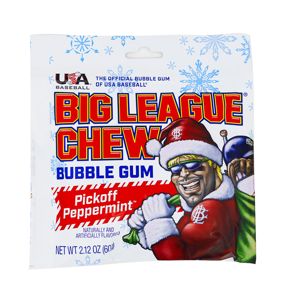 Big League Chew Pickoff Peppermint 2.14oz -48 Pack