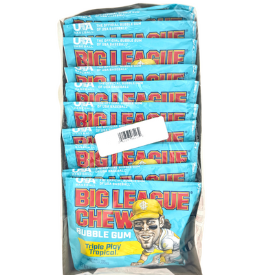 Big League Chew Bubblegum Triple Play Tropical 2.12oz - 12 Pack