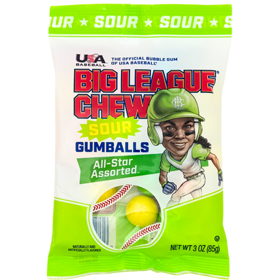 Big League Chew Sour Gumballs 3oz - 12 Pack