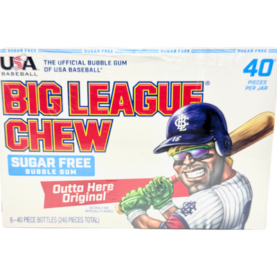 Big League Chew Sugar Free Gumballs 3.7oz - 6 Pack