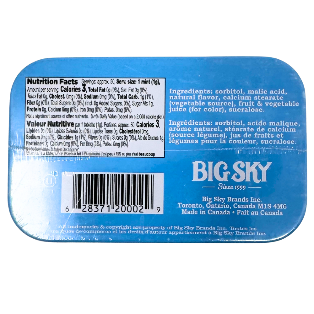 Big Sky Mints Blue Raspberry 50g - 6 Pack
