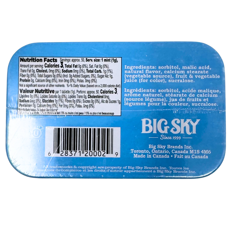 Big Sky Mints Blue Raspberry 50g - 6 Pack