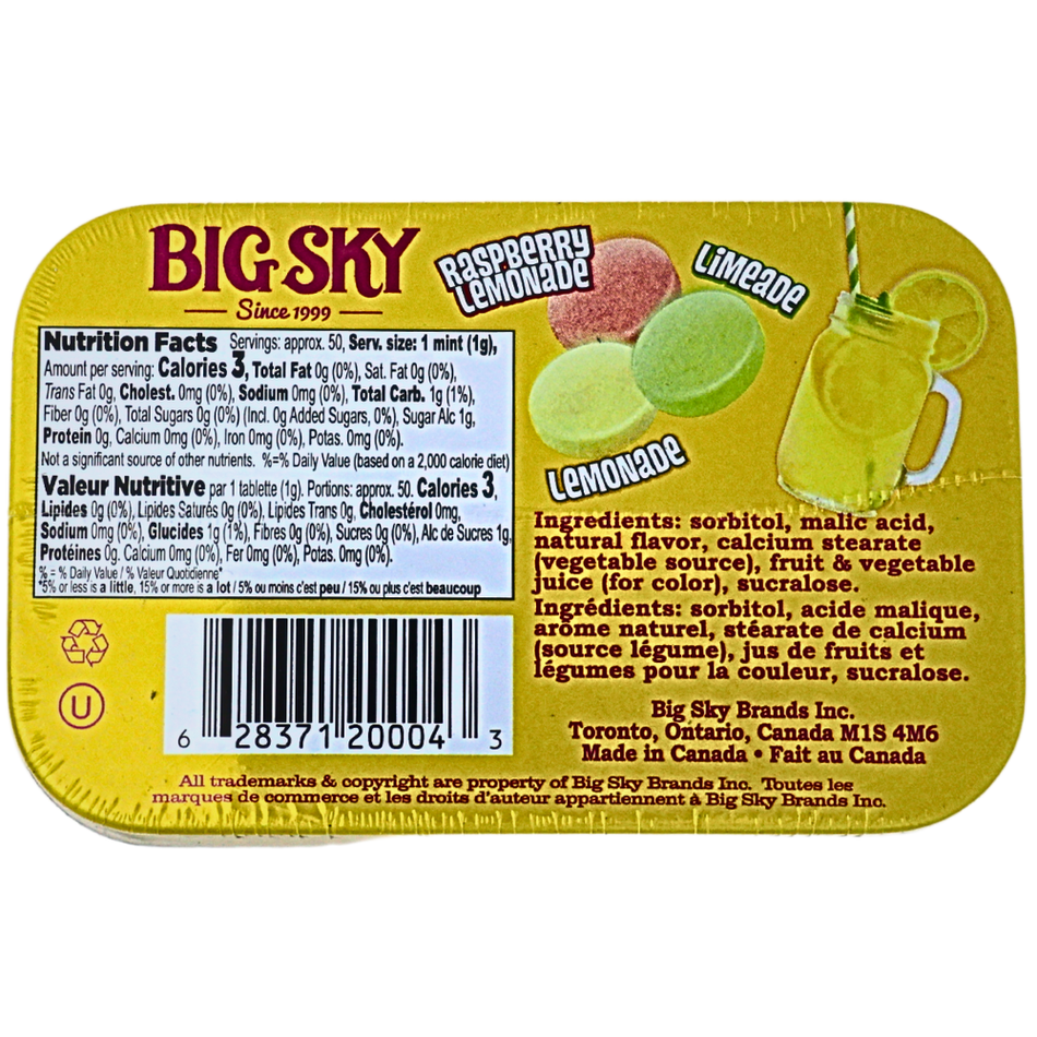 Big Sky Mints Lemonade Stand 50g - 6 Pack