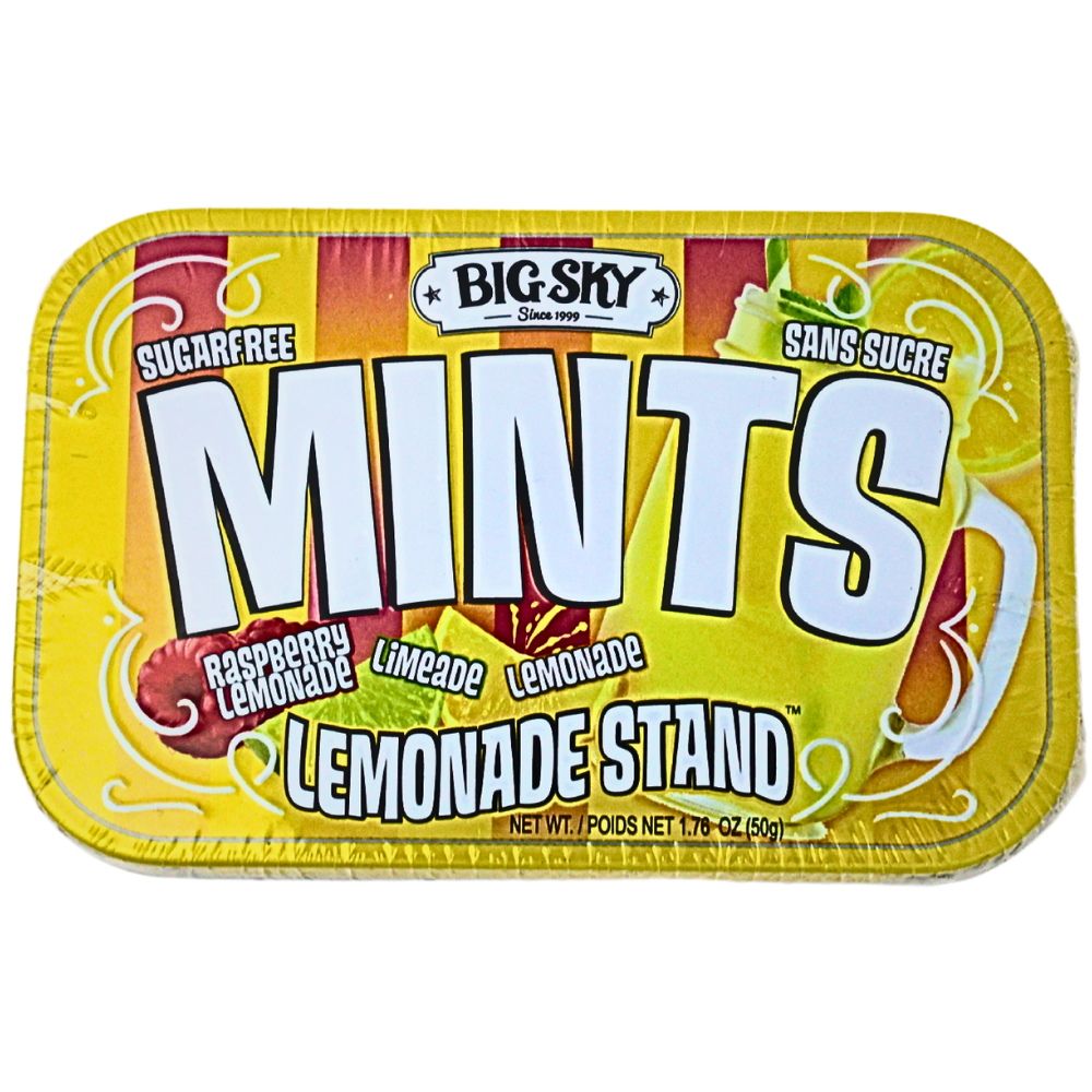 Big Sky Mints Lemonade Stand 50g - 6 Pack | iWholesale Candy ...
