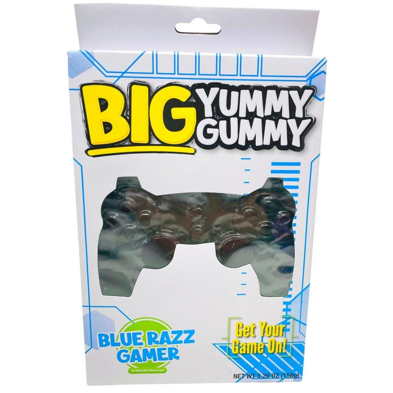 Big Yummy Gummy Blue Razz Gamer Gummies 5.29oz - 12 Pack