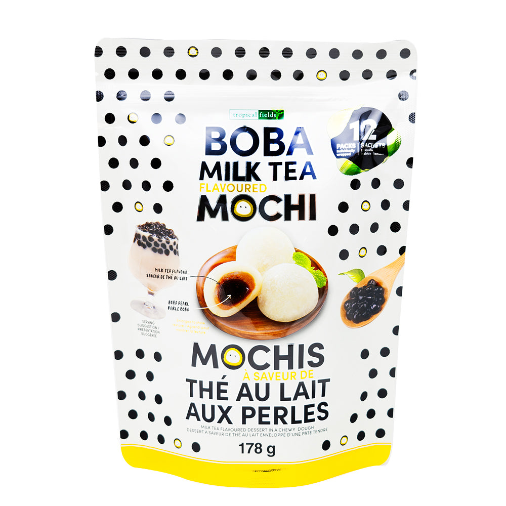 Boba Milk Tea Flavoured Mochi 178g - 12 Pack