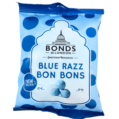 Bonds Blue Razz Bon Bons 110g (UK) - 12 Pack