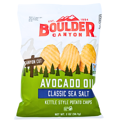 Boulder Kettle Chips Classic Sea Salt 2oz - 16 Pack