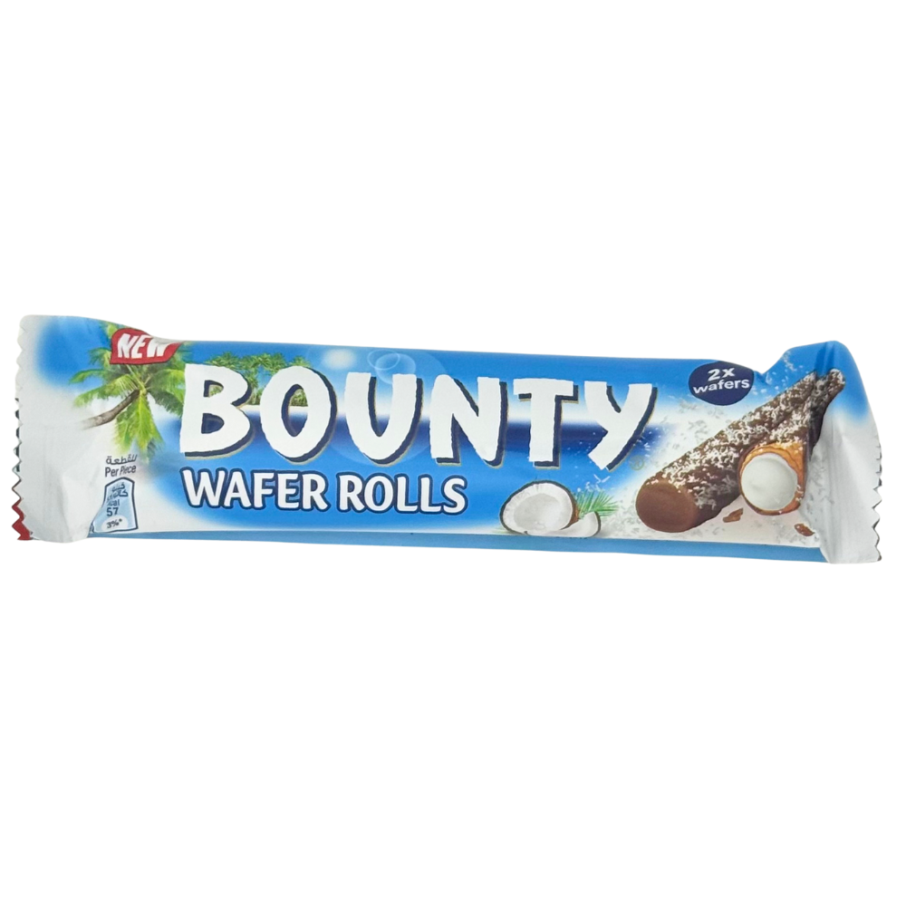 Bounty Wafer Rolls 22.5g (Egypt) - 12 Pack | iwholesale Candy ...