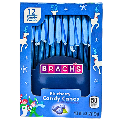 Brach's Blueberry Candy Canes 12ct 5.3oz - 24 Pack