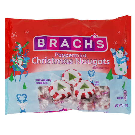 Brach's Peppermint Christmas Nougat 11oz - 24 Pack