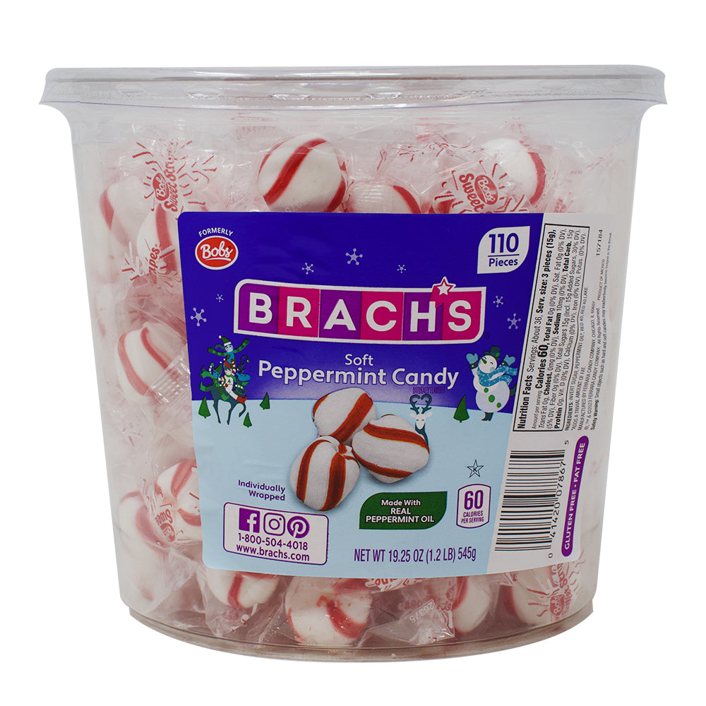 Brach's Soft Peppermint Candy 110CT - 1 Tub