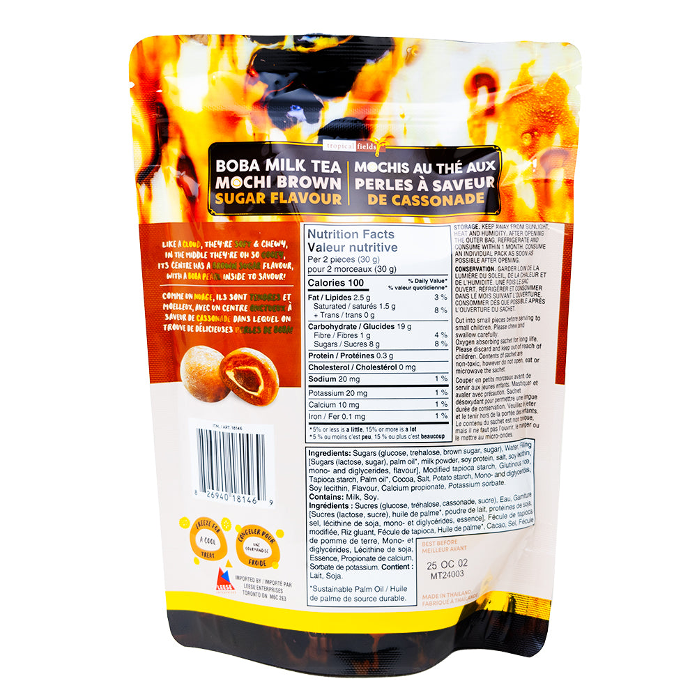 Brown Sugar Flavoured Mochi 178g - 12 Pack  Nutrition Facts Ingredients
