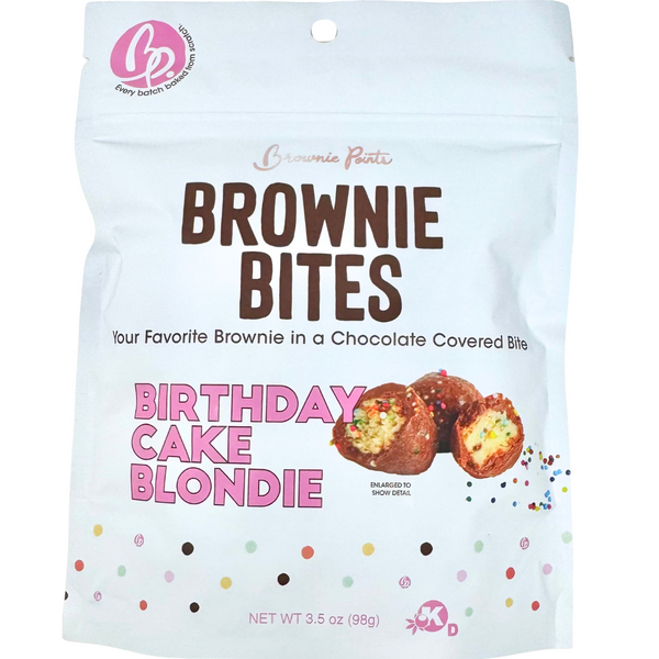 Brownie Points Birthday Cake Blondie Brownie Bites 3.5oz - 12 Pack