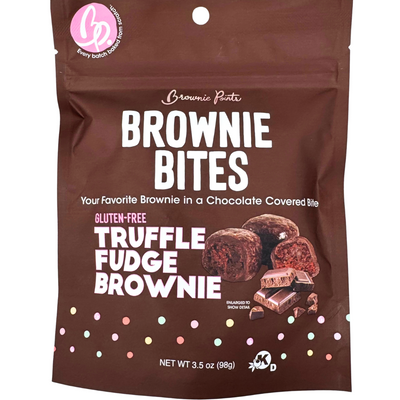 Brownie Points Gluten-Free Truffle Fudge Brownie Bites 3.5oz - 12 Pack