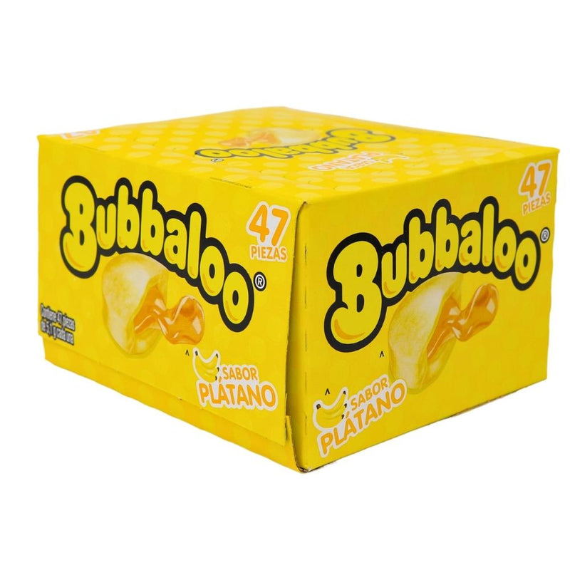 Bubbaloo Banana Liquid Filled Bubblegum 47ct (Mexico) - 1 Box