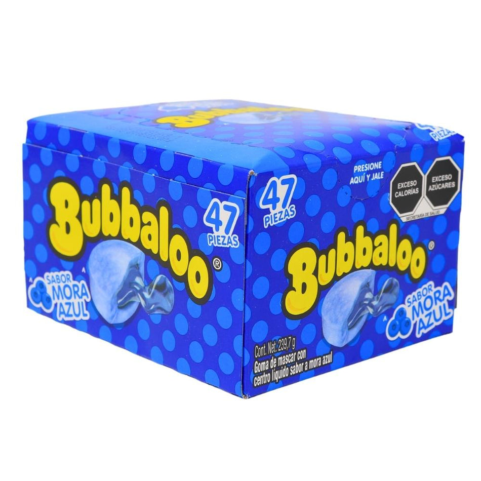 Bubbaloo Blueberry Liquid Filled Bubblegum 47ct (Mexico) - 1 Box