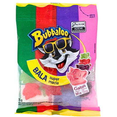 Bubbaloo Mix Fruit Soft Candy 75g (Brazil) - 14 Pack