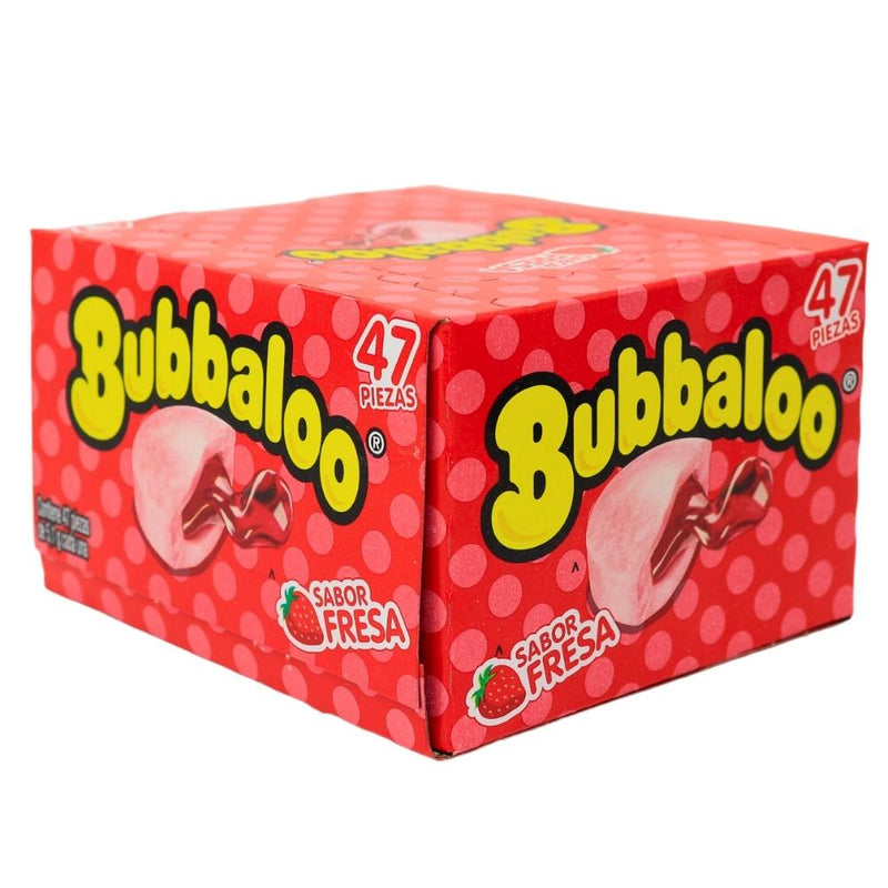 Bubbaloo Strawberry Liquid Filled Bubblegum 47ct (Mexico) - 1 Box