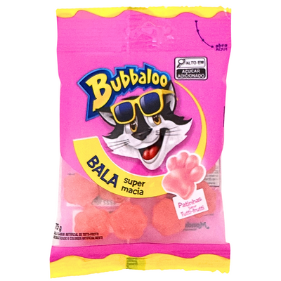 Bubbaloo Tutti Frutti Soft Candy 75g (Brazil) - 14 Pack