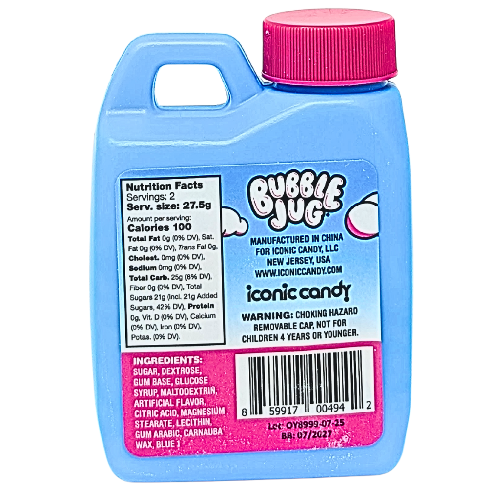 Bubble Jug Blue Raspberry 1.94oz - 12 Pack