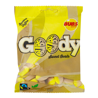 Bubs Candy - Banana Toffee Ovals - (Sweden) 90g - 12 Pack - Bubs Candy Canada